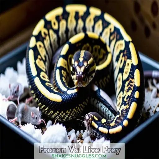 Best Feeding Practices: Frozen Vs Live Prey For Ball Pythons
