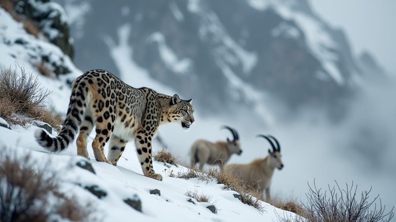 The Diet And Hunting Strategies Of The Snow Leopard