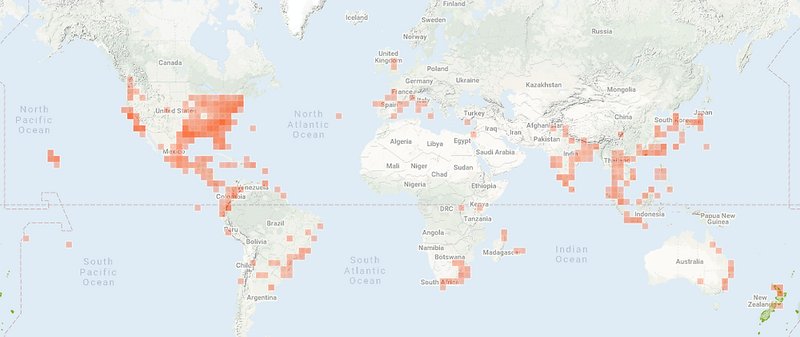 Documented Range And Distribution Of Malayan Hammerhead Worm Worldwide