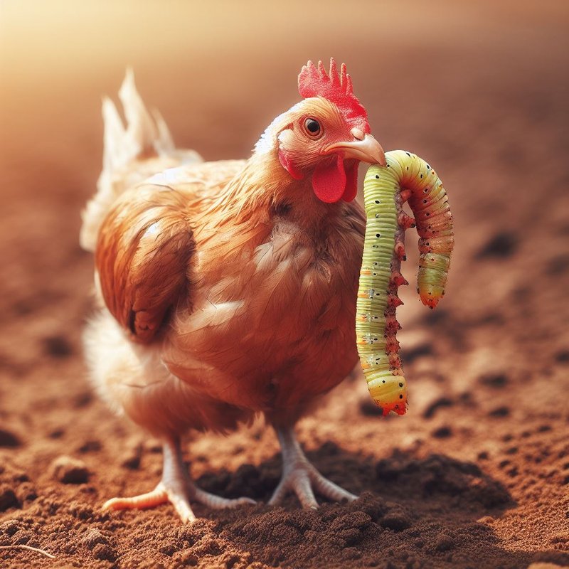 Using Chickens To Help Control Hornworms